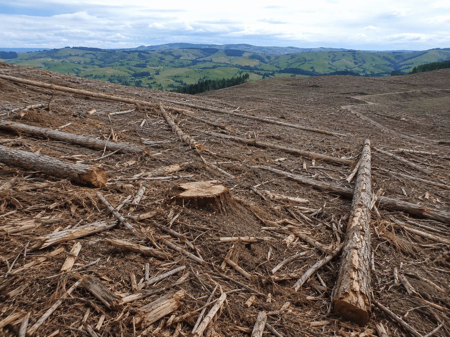 Forestry residue and biomass feedstock for carbon refining